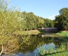 Lefortovo Park and monument-gozebo to Peter I